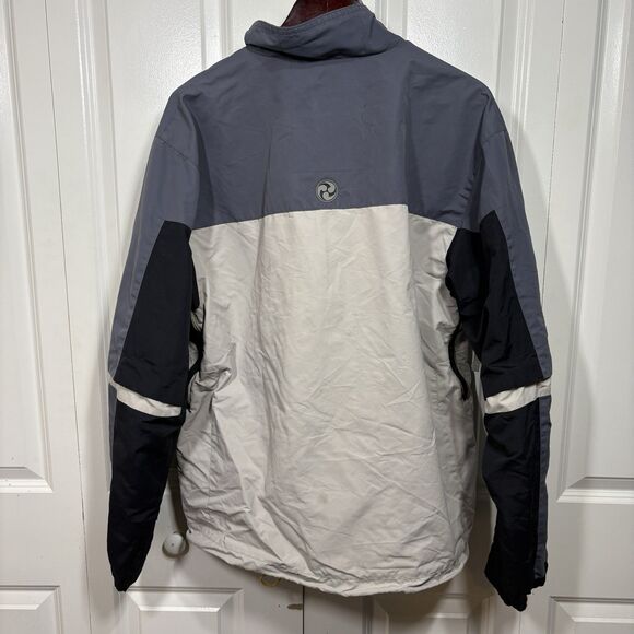 Burton Ronin Ski Jacket Gray Black Snowboarding Mens M Stained 90s Y2K Retro - Picture 8 of 13